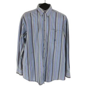 Wrangler 20X Button Down Shirt Mens XL Striped Casual Long Sleeve Cotton Western